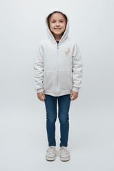 GIRLS HEART PRINT HOODIE - Smgarment's